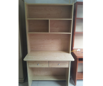 Bàn liền giá sách gỗ MFC rộng 80cm mầu vân Sồi  