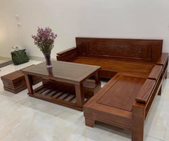 Sofa gỗ sồi đẹp đơn giản