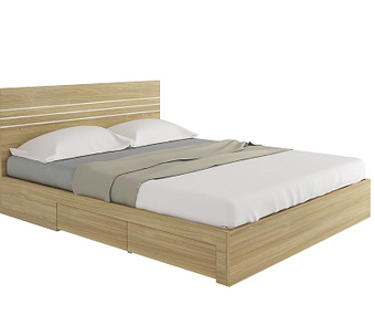 Giường gỗ công nghiệp rộng 160cm