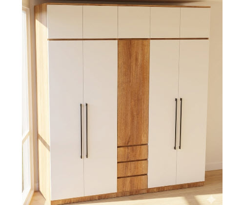 Tủ quần áo gỗ công nghiệp đẹp 5 cánh cao