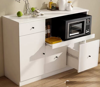 Tủ để lò vi sóng đẹp gỗ công nghiệp