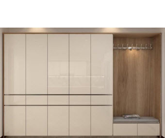 Tủ quần áo gỗ công nghiệp kết hợp ngăn móc 