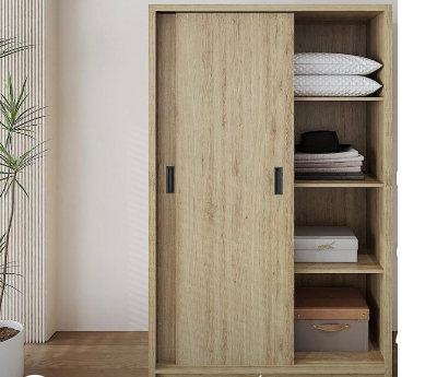 Tủ quần áo cánh lùa gỗ công nghiệp 2 cánh đẹp