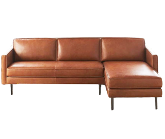 Sofa da L kiểu dáng hiện đại